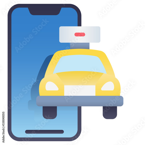 mobile taxi icon