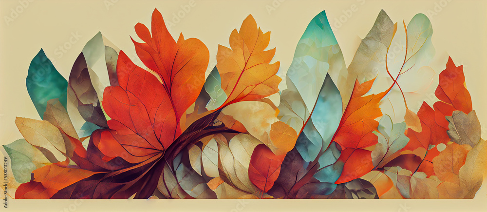 autumn abstract background with organic lines and textures on white background. Autumn floral detail and texture. Abstract floral organic wallpaper background illustration
