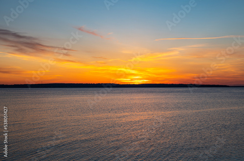 sunset on the beach