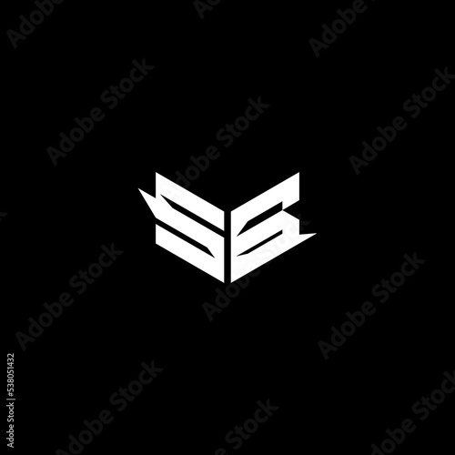 SB strong shape logo esport and gaming concept design