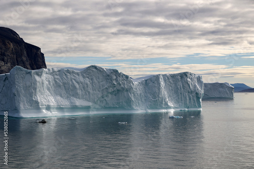 Greenland, icebergs in Uummannaq Fjord the large fjord system in the northern part of western Greenland