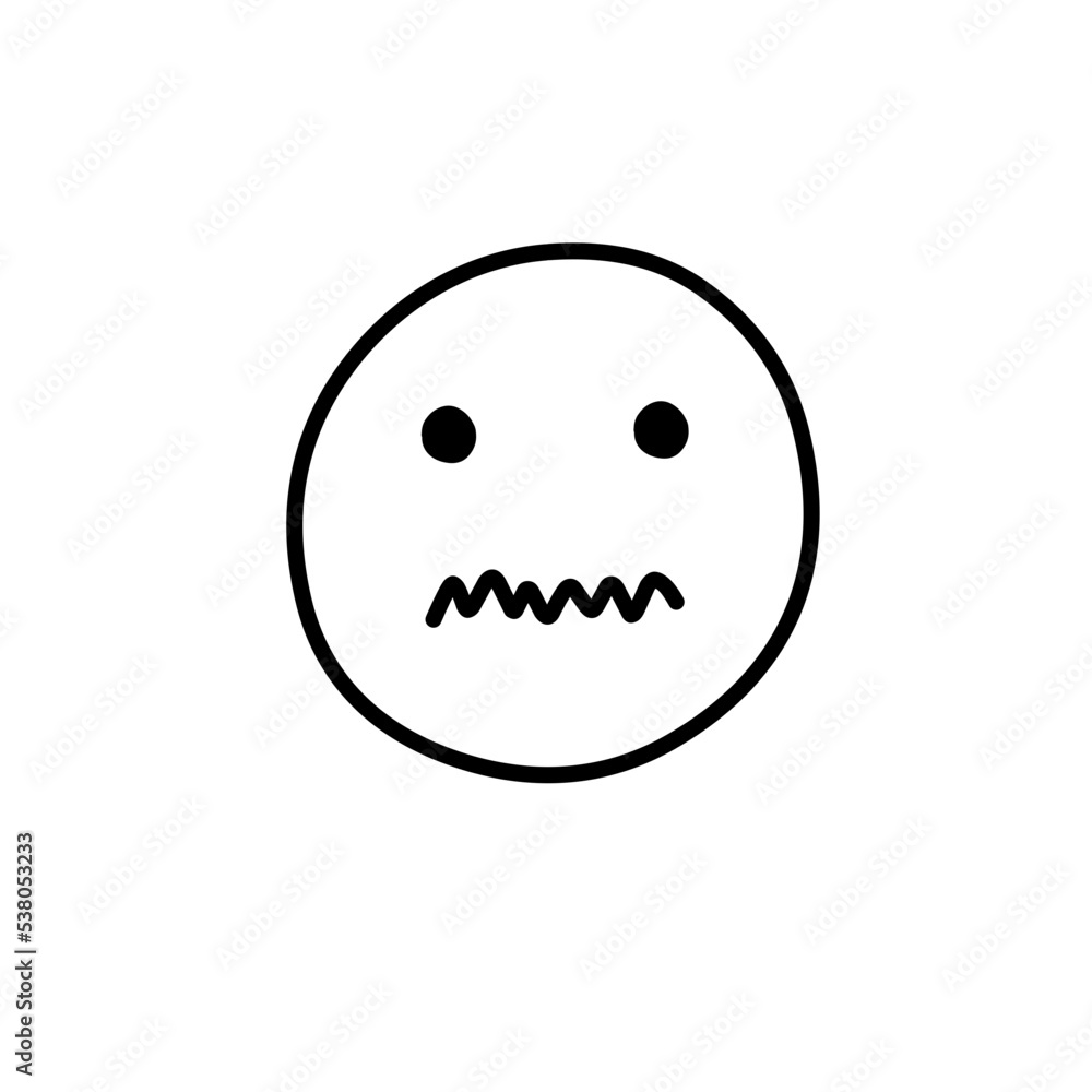 Fototapeta premium doodle emoji icon 