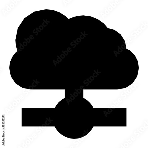 Cloud Network Vector Icon