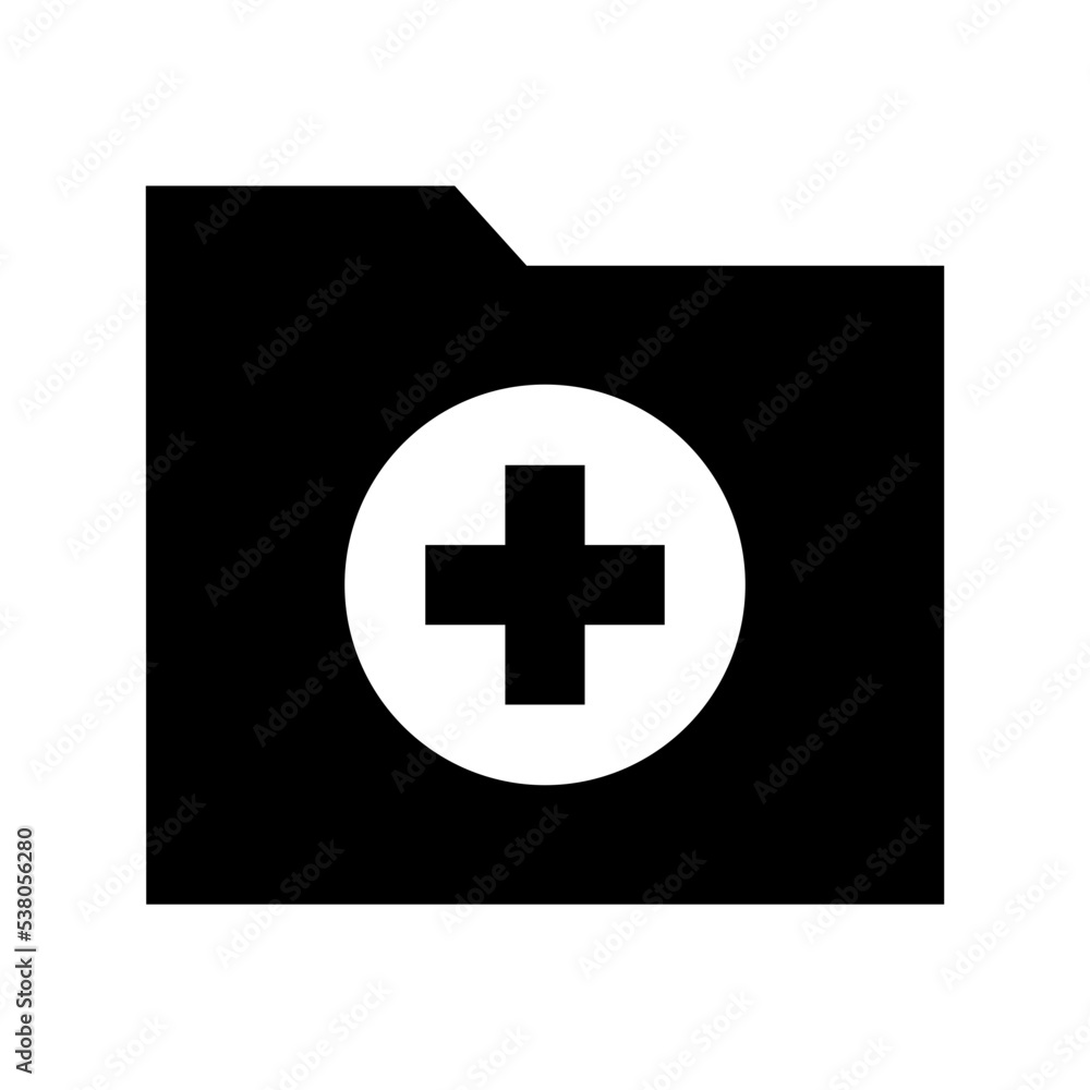 Add Folder Vector Icon Add Folder Vector Icon