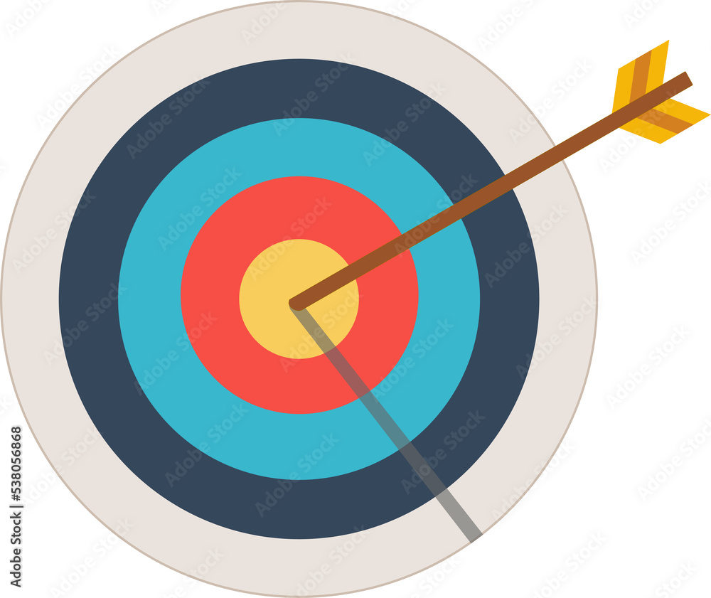 Target arrow achieve business goals Target arrow achieve business goals