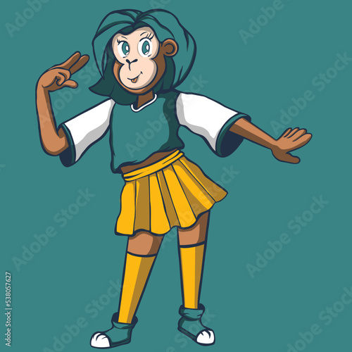 Ape caracter vector