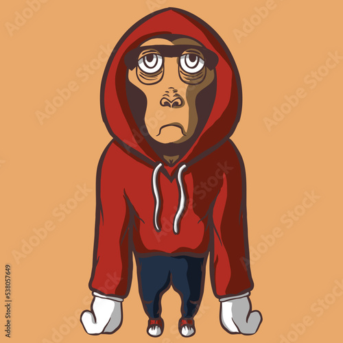 Ape caracter vector