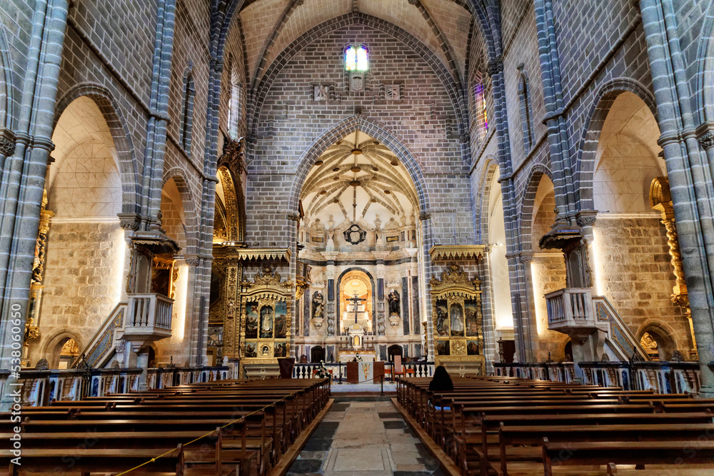 Kirche Ireja de Sao Francisco, gothischer Stil, Evora, UNESCO Weltkulturerbe, Alentejo, Portugal, Europa
