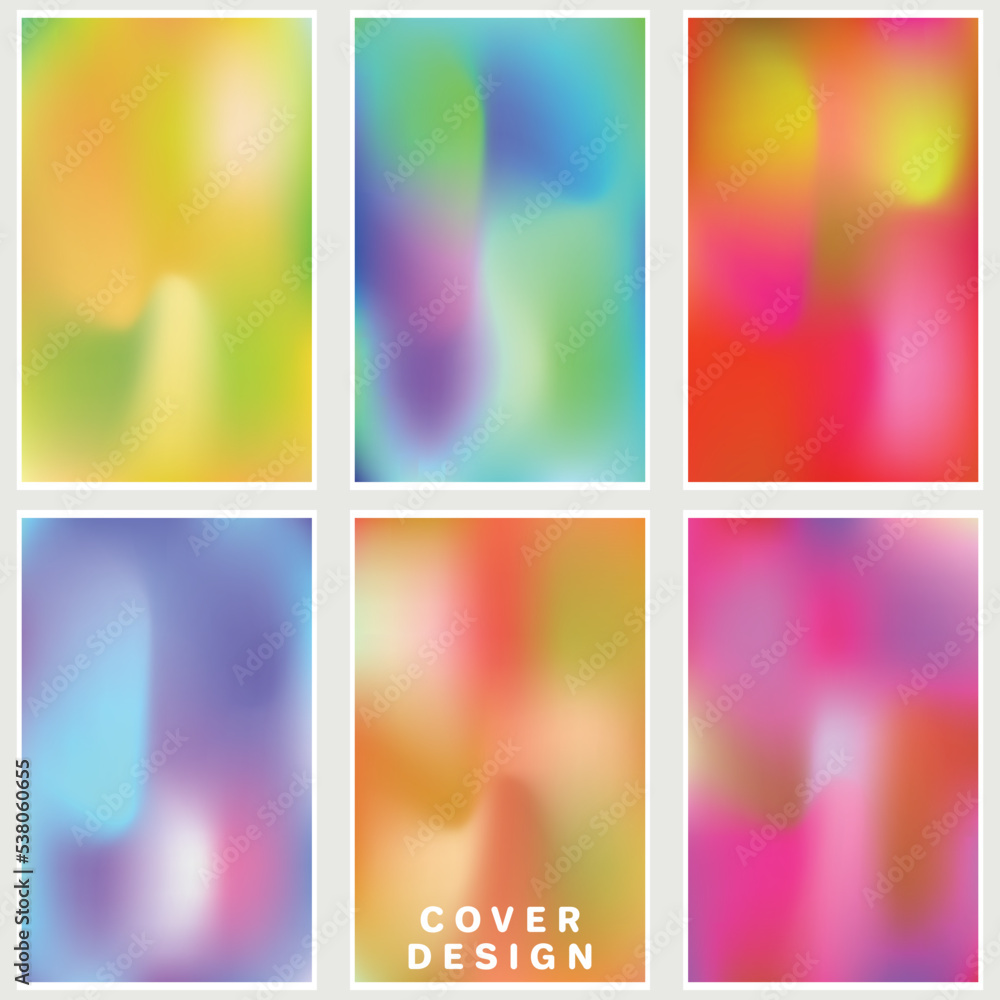 Abstract colorful gradient background cover design alsoused flyers, backgrounds, posters, banners