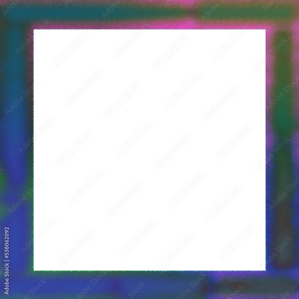 Abstract transparent glitch art border element. Abstract transparent glitch art border element.