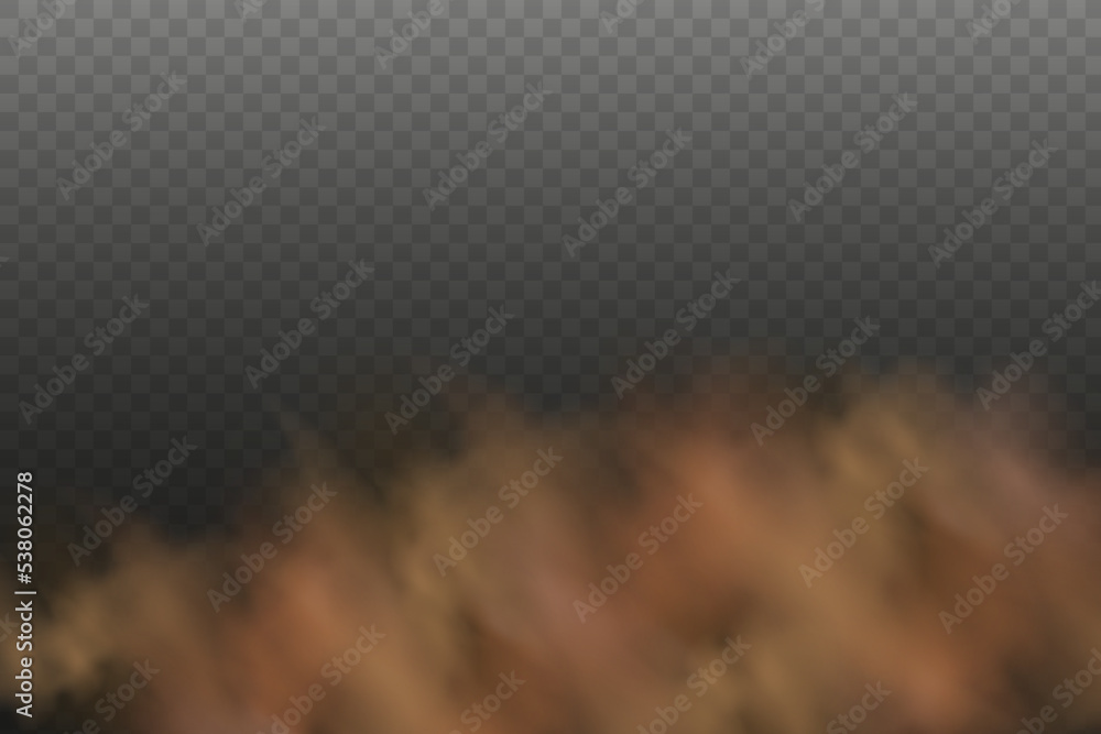 Dust cloud with dirt,cigarette smoke, smog, soil and sand particles