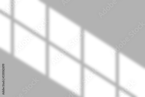 Diagonal window shadow overlay. Photorealistic transparent shadows. photo