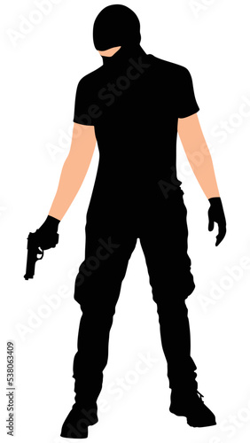 robber with mask