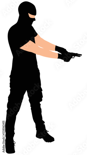 robber with mask