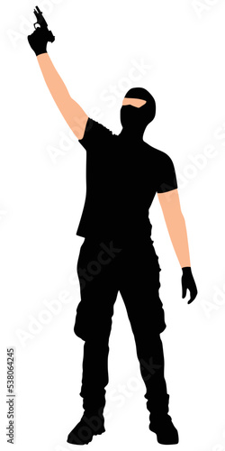 robber with mask