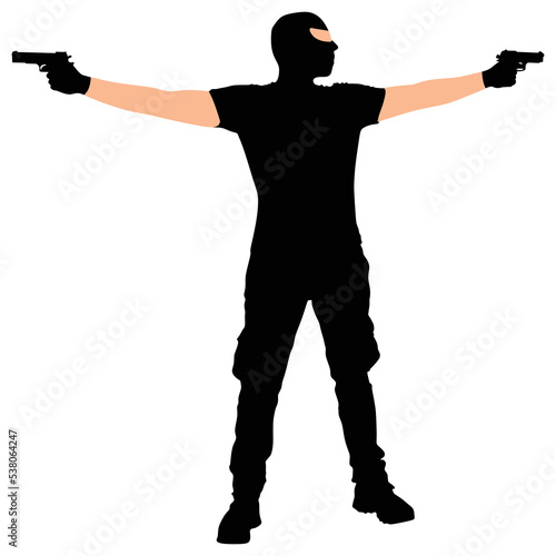 robber with mask
