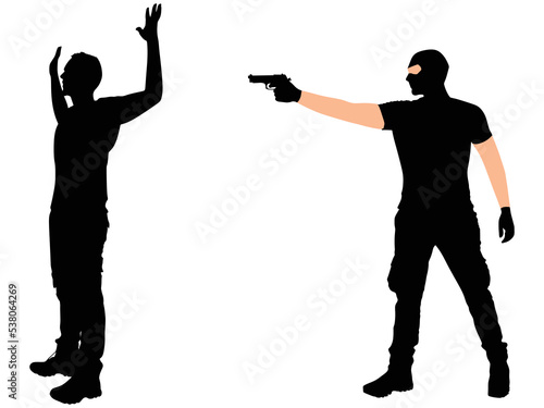 robber with mask