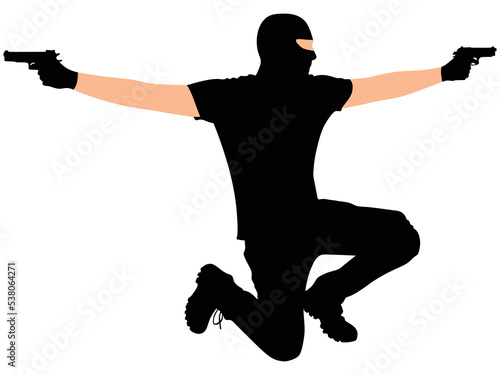 robber with mask