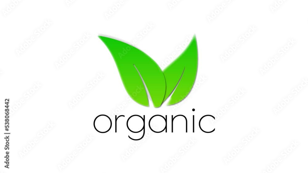 Organic animation icon circle badge sign. Non Genetically modified organism emblem sticker. Organic food stamp Organic animation icon circle badge sign. Non Genetically modified organism emblem sticker. Organic food stamp