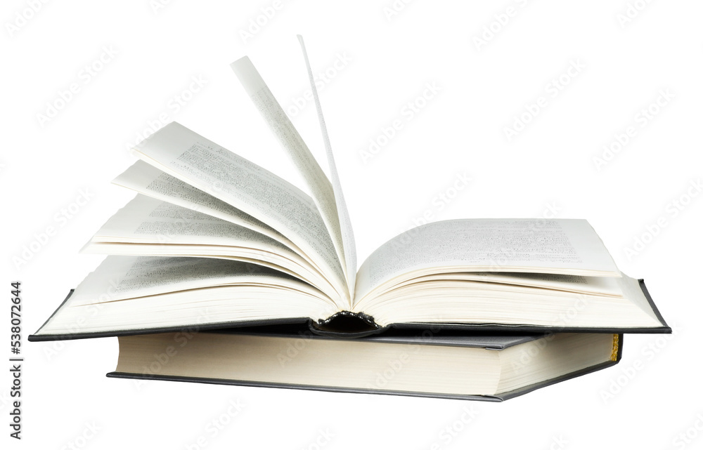 Open book isolated on transparent background. Png format	
 - obrazy, fototapety, plakaty 