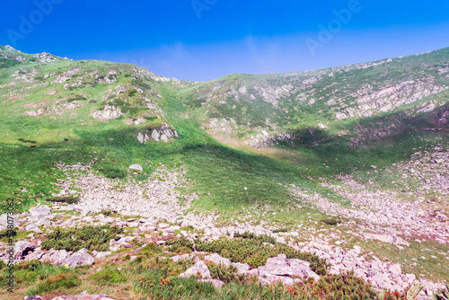 landscape of a Carpathians mountains