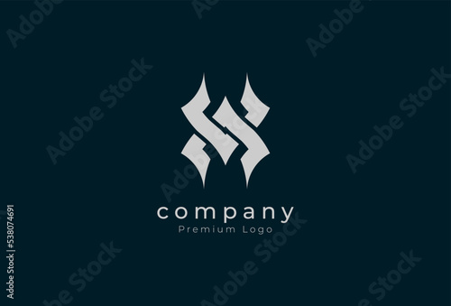 Initial AV or VA monogram Logo, stylish letter A and V logo design, vector illustration