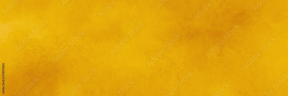 Panorama view orange background of wall
