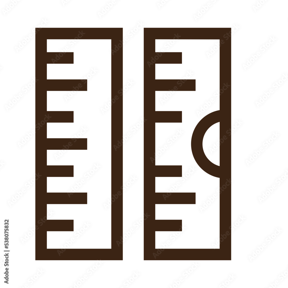 ideas money rulers stationary outline icon ideas money rulers stationary outline icon