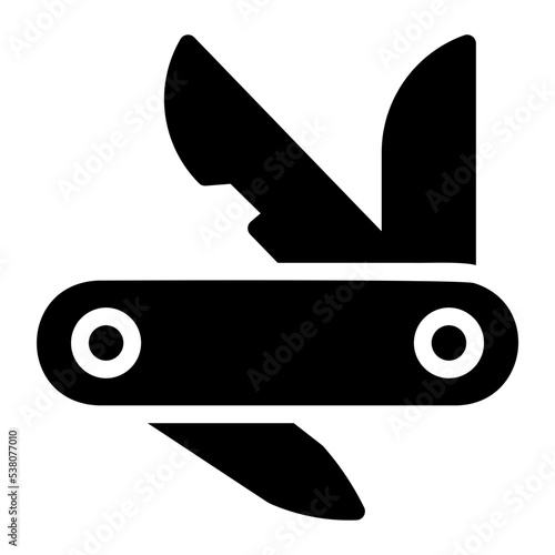 swiss army knife glyph icon