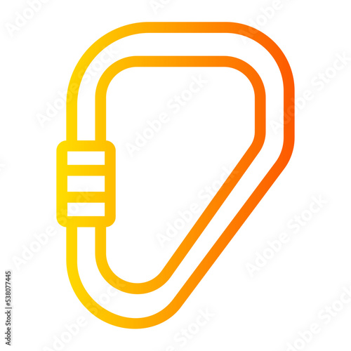carabiner gradient icon