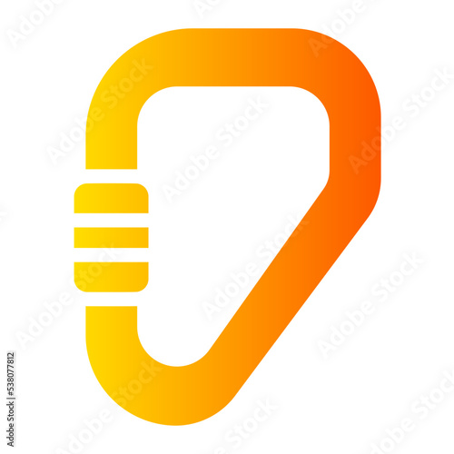 carabiner gradient icon