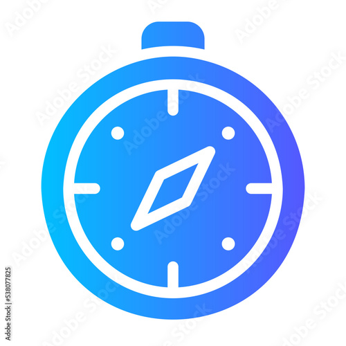 Free Download compass gradient icon - GFXLoad
