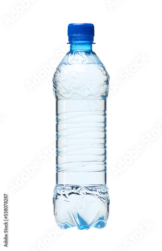 Water bottle isolated on transparent background. PNG format	
 photo