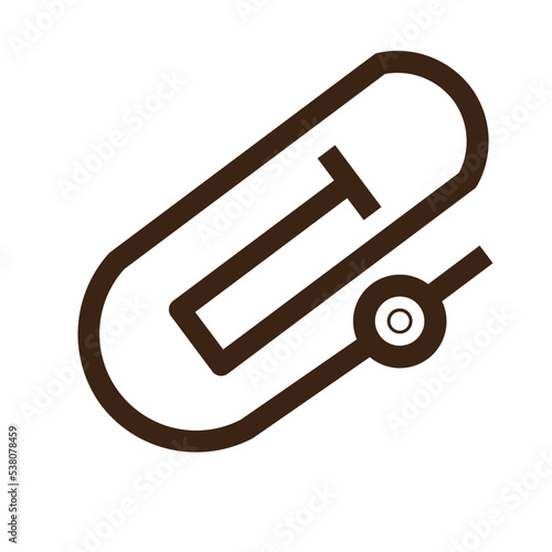 attach attachment outline icon