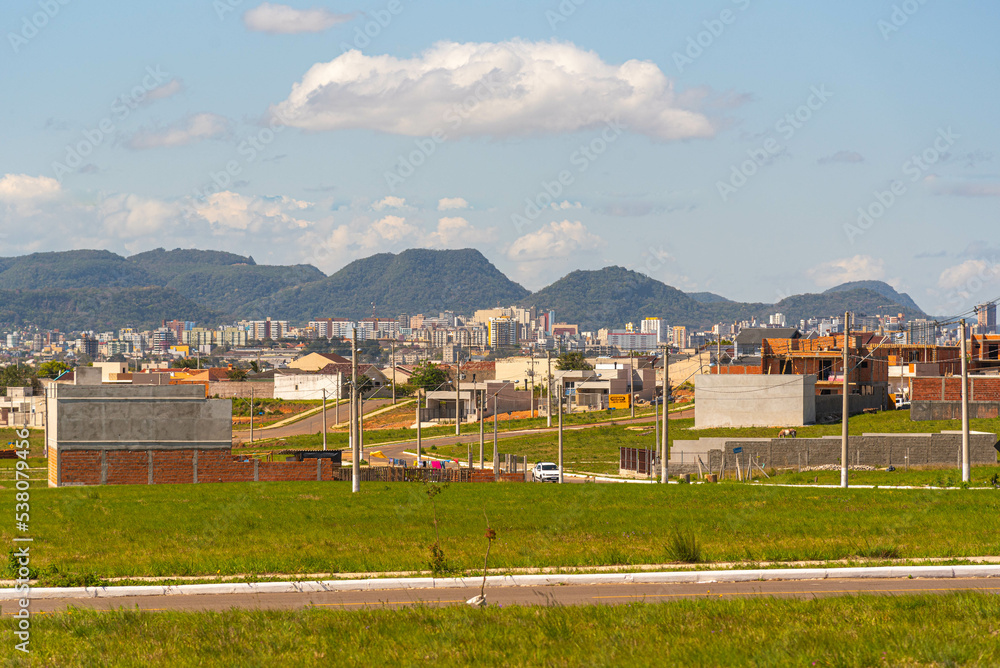 Panoramic of the city of Santa maria RS Brazil