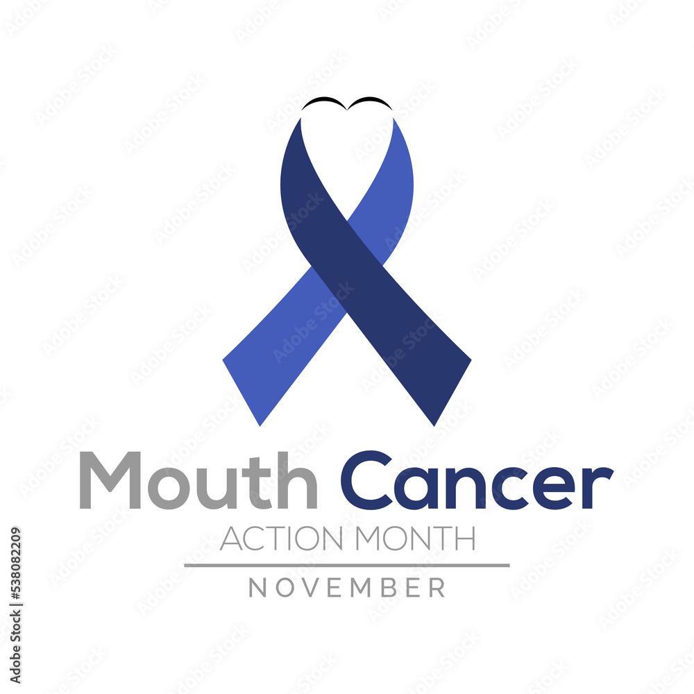 Vector illustration on the theme of Mouth Cancer action month observed each year during November banner, Holiday, poster, card and background design. Vector illustration on the theme of Mouth Cancer action month observed each year during November banner, Holiday, poster, card and background design.
