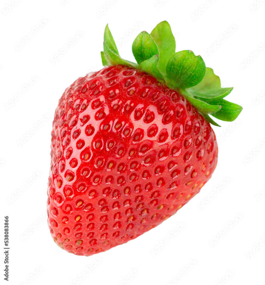 Obraz na płótnie Strawberry fruit isolated on transparent background. PNG format	
 w salonie