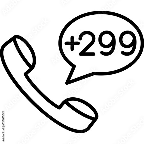 Greenland Dial code Icon
