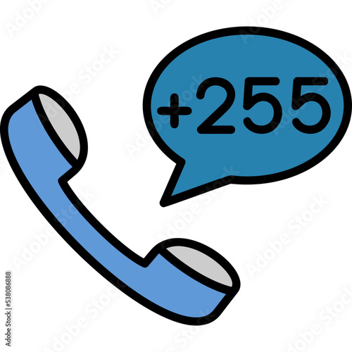 Tanzania Dial code Icon