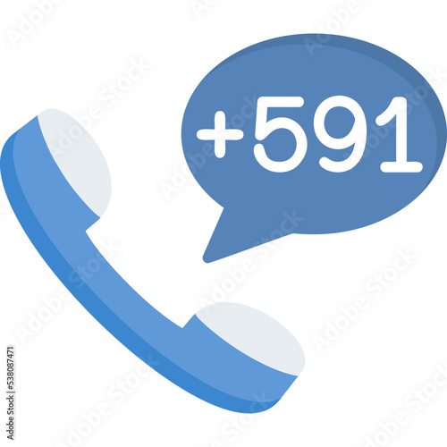 Bolivia Dial code Icon