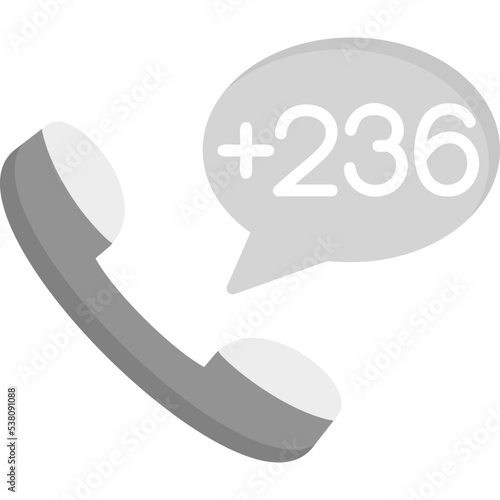 Central African Republic Dial code Icon