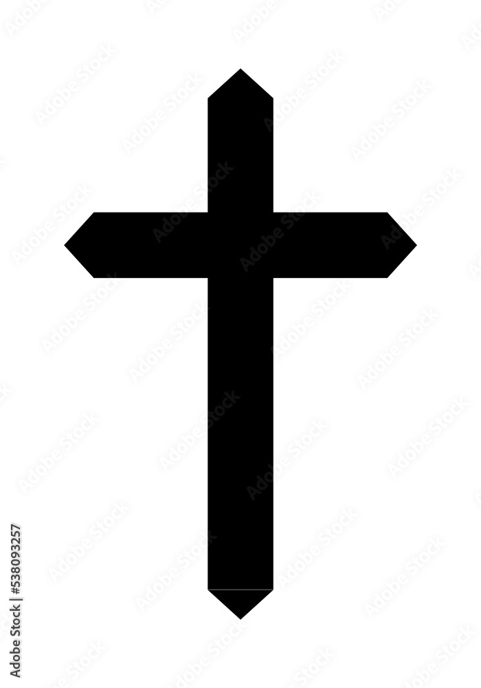 Simple Christian Cross PNG Image