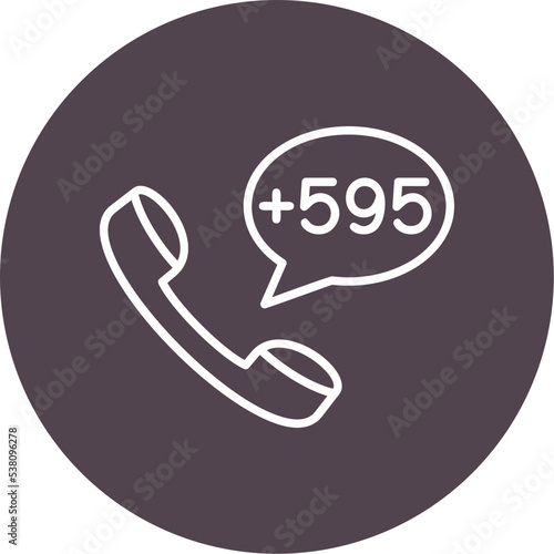 Paraguay Dial code Icon