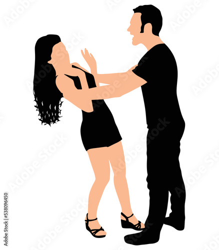 Couple fight