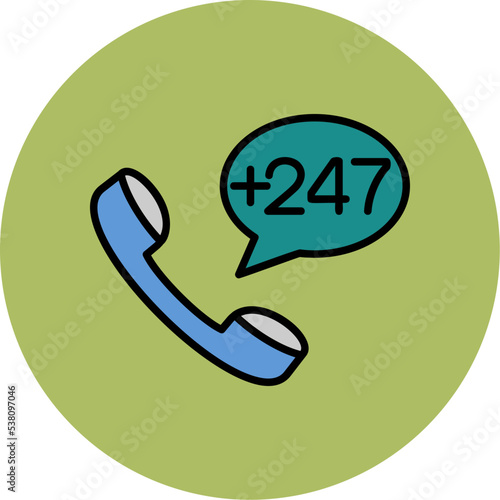 Ascension Island Dial code Icon