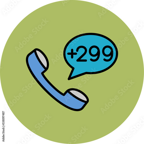 Greenland Dial code Icon