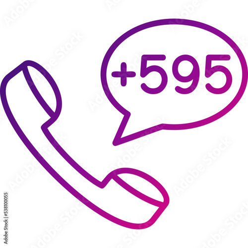 Paraguay Dial code Icon