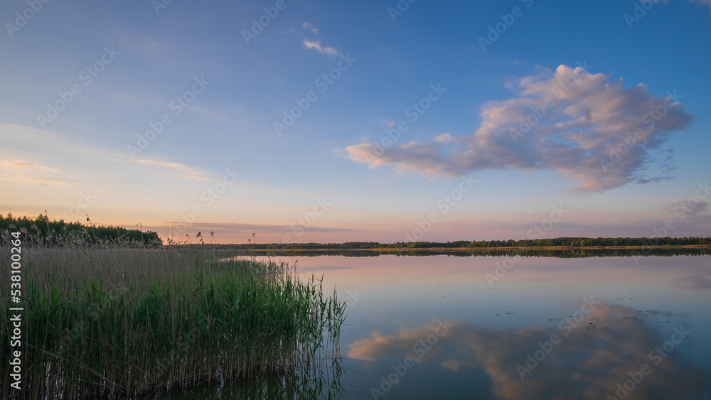 Fototapeta premium sunrise over the river