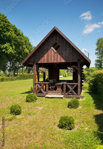 Garden in Witulin village. Lublin Voivodeship. Poland