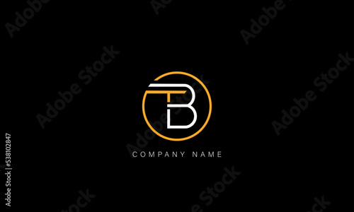 BT, TB Abstract Letters Logo Monogram